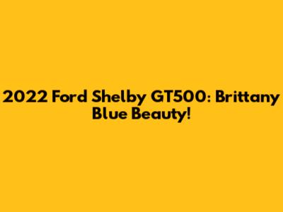 2022 Ford Shelby GT500: Brittany Blue Beauty!