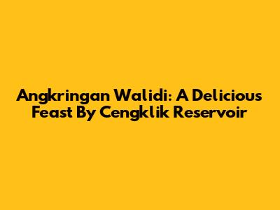 Angkringan Walidi: A Delicious Feast By Cengklik Reservoir
