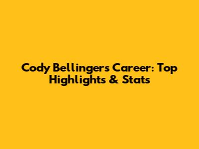 Cody Bellinger's Career: Top Highlights & Stats