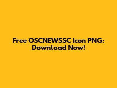 Free OSCNEWSSC Icon PNG: Download Now!