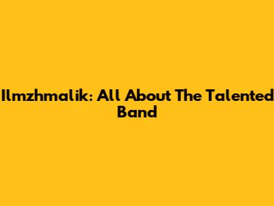 Ilmzhmalik: All About The Talented Band