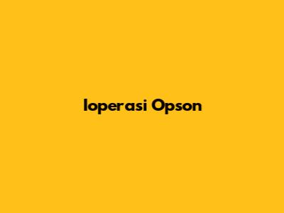 Ioperasi Opson