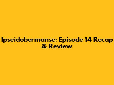 Ipseidobermanse: Episode 14 Recap & Review