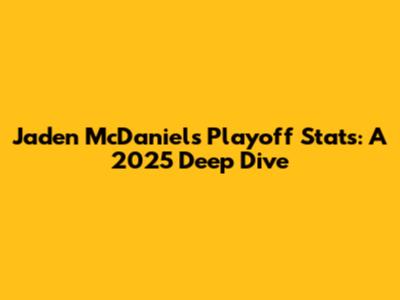 Jaden McDaniels' Playoff Stats: A 2025 Deep Dive
