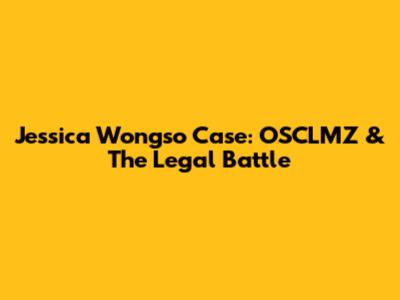Jessica Wongso Case: OSCLMZ & The Legal Battle