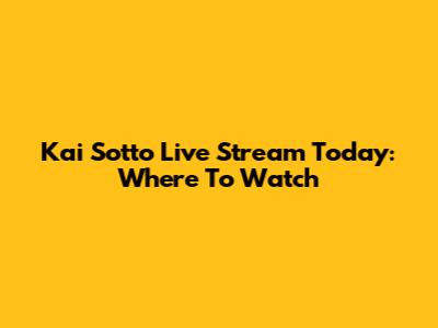 Kai Sotto Live Stream Today: Where To Watch