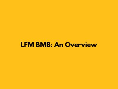 LFM BMB: An Overview