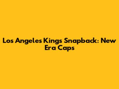 Los Angeles Kings Snapback: New Era Caps