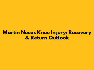 Martin Necas Knee Injury: Recovery & Return Outlook
