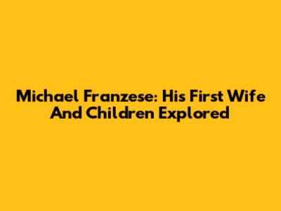 Michael Franzese: His First Wife And Children Explored