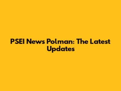 PSEI News Polman: The Latest Updates