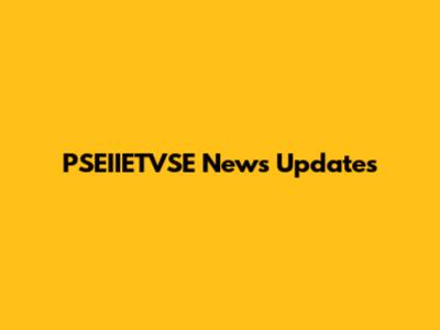 PSEIIETVSE News Updates