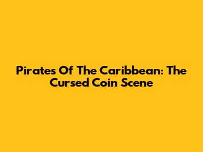 Pirates Of The Caribbean: The Cursed Coin Scene