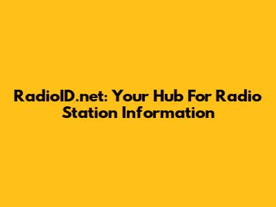 RadioID.net: Your Hub For Radio Station Information