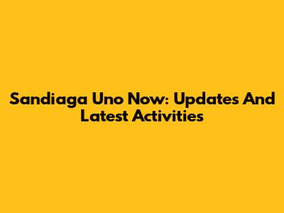 Sandiaga Uno Now: Updates And Latest Activities