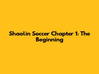 Shaolin Soccer Chapter 1: The Beginning