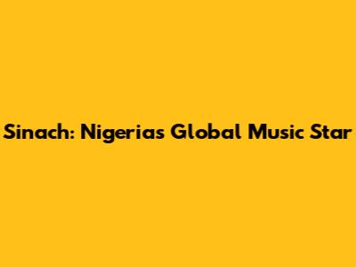 Sinach: Nigeria's Global Music Star