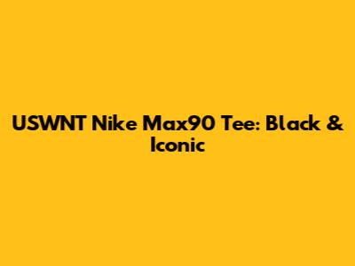 USWNT Nike Max90 Tee: Black & Iconic